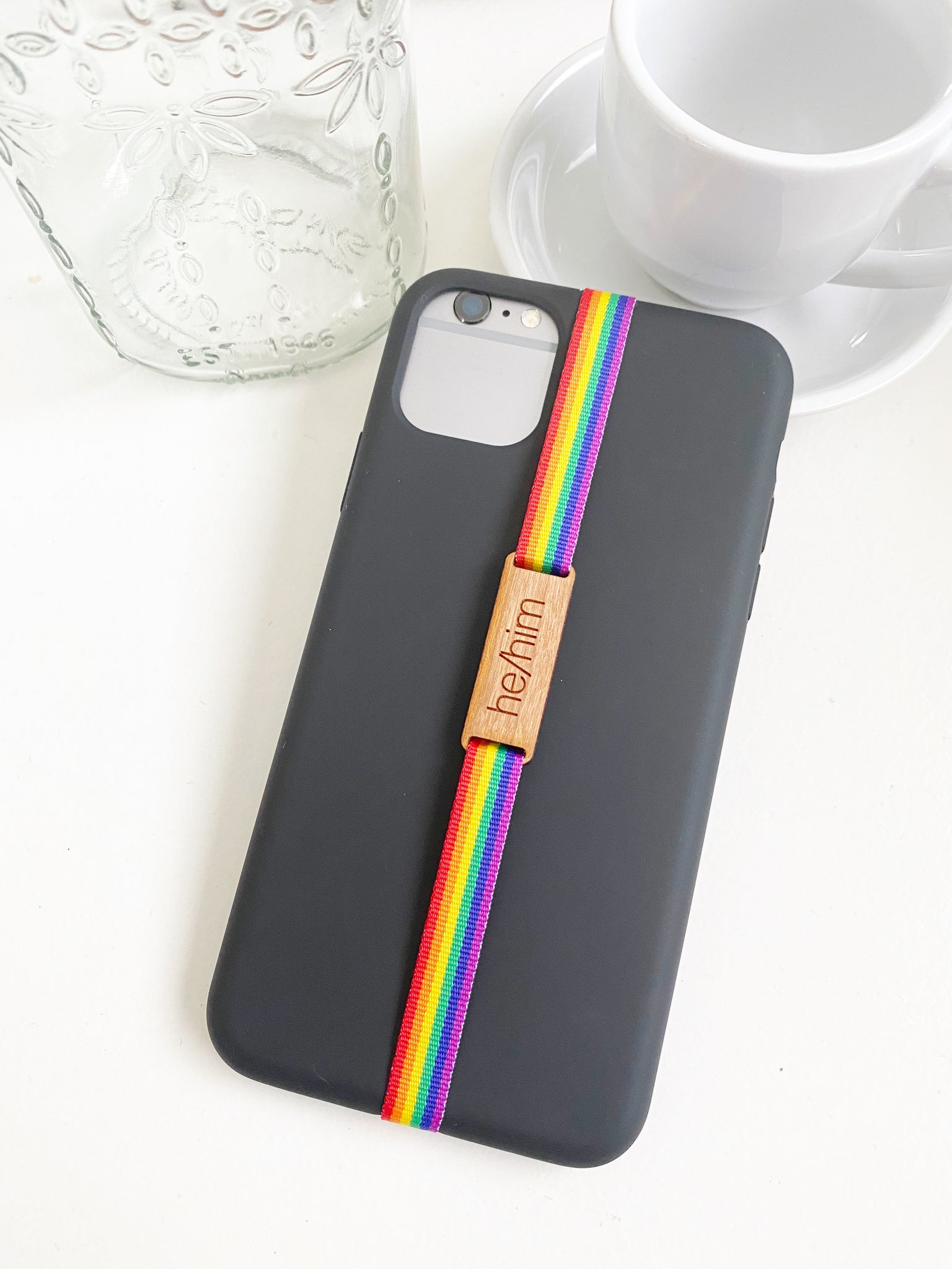 He/Him Phone Strap