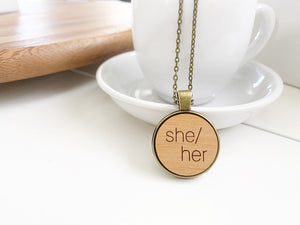 She/Her Necklace