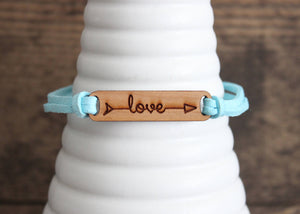 Love Suede Cuff Bracelet 
