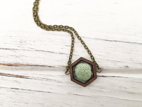 Mint Essential Oil Diffuser Necklace 